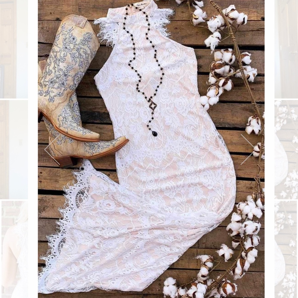 TO HAVE AND TO HOLD LACE DRESS - IVORY